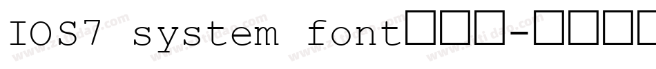 IOS7 system font转换器字体转换